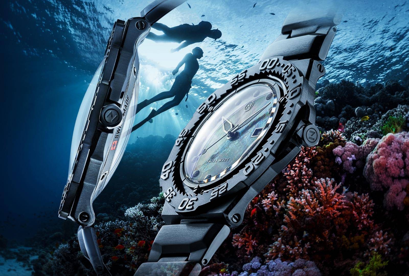 Slim store dive watch